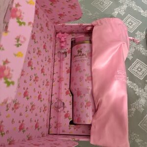 LoveShackFancy Pink Floral Quencher Tumbler 40 oz